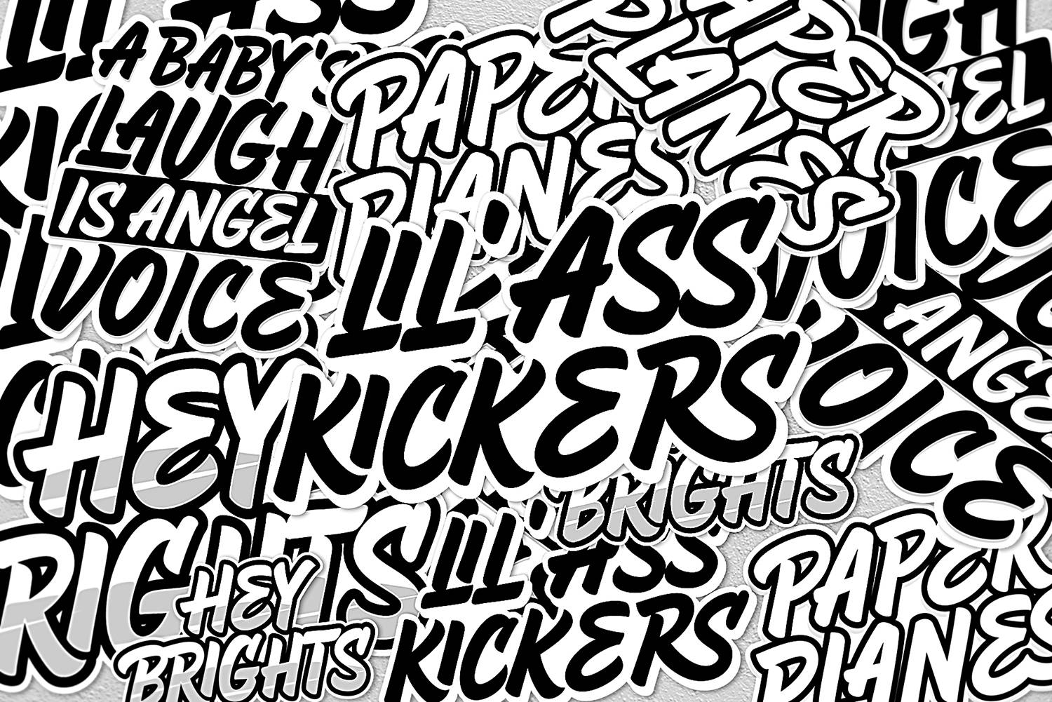 Hey Brights Font sample
