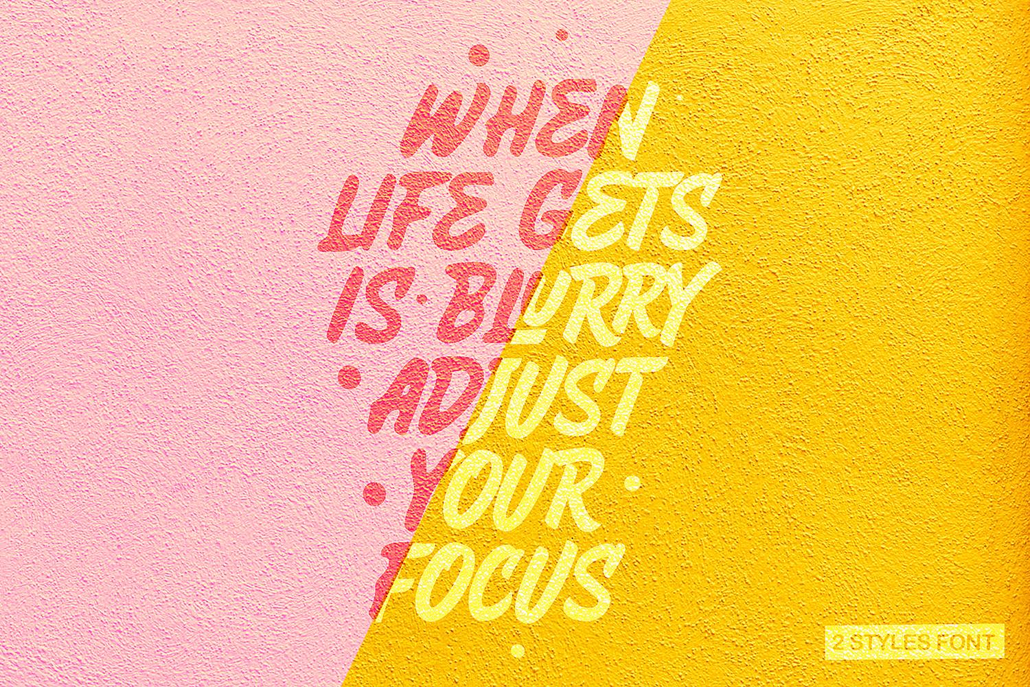 Hey Brights Font sample