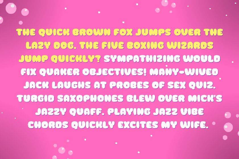 Heycaz Font sample