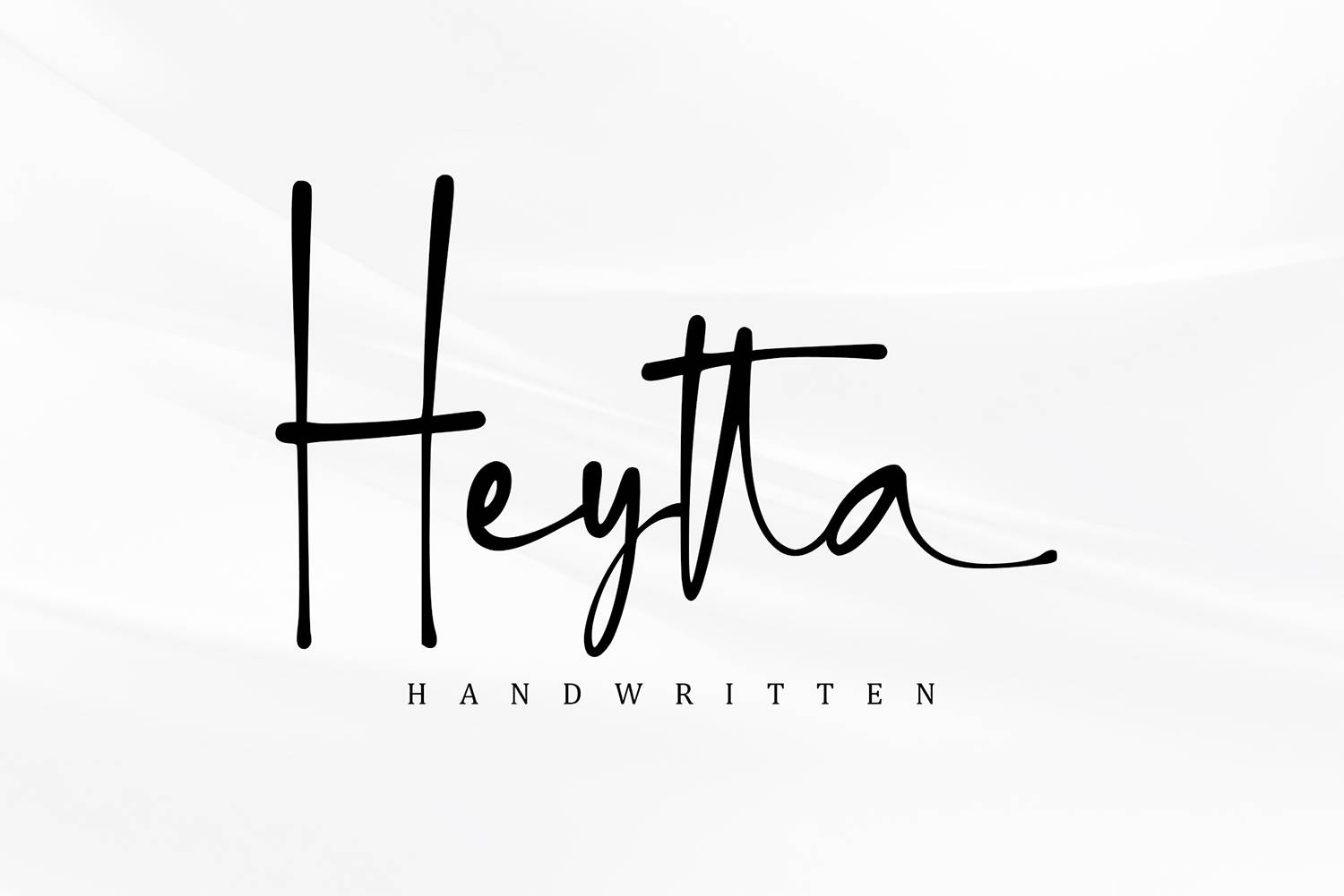 Heytta Font sample
