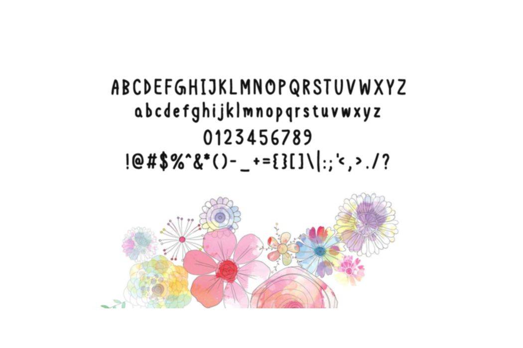 Hi Spring Font sample