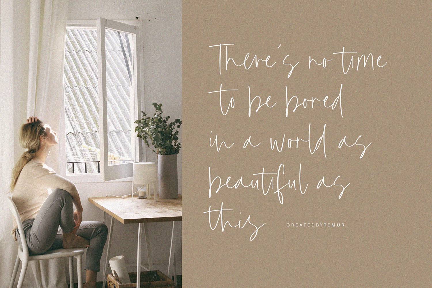 Hidden Beauty Font sample