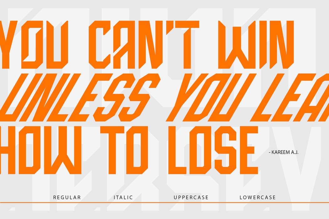 High Jersey Font sample