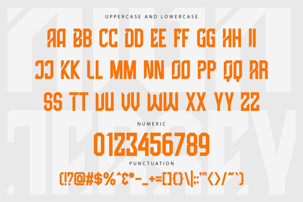 High Jersey Font sample