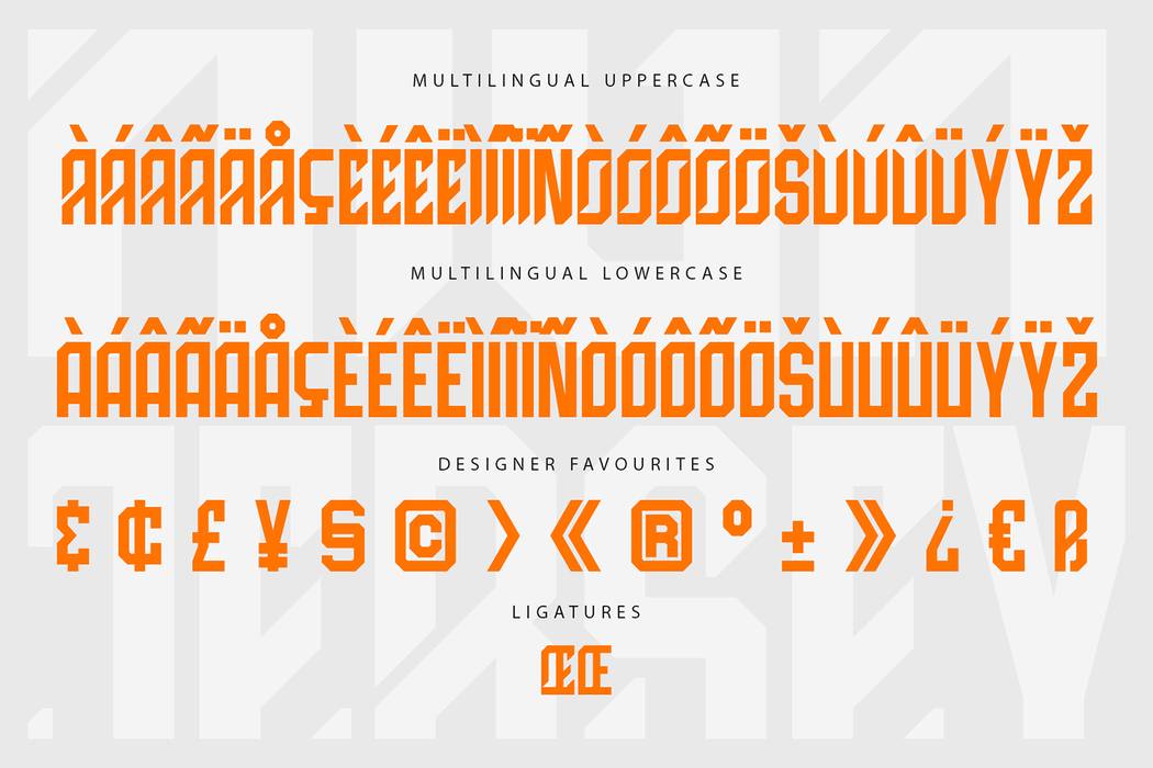 High Jersey Font sample