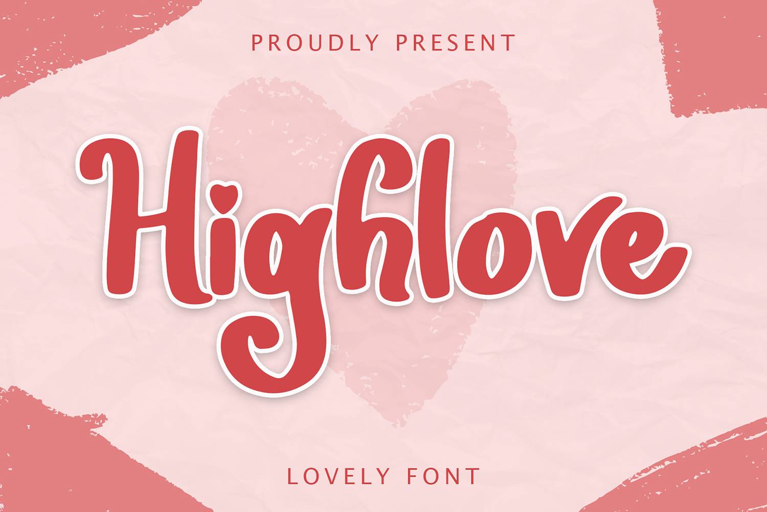 Highlove Font sample
