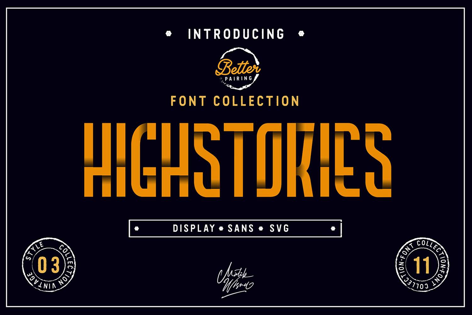Highstories Font Family sample