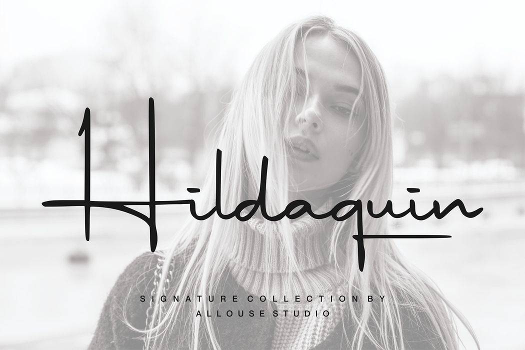 Hildaquin Font sample