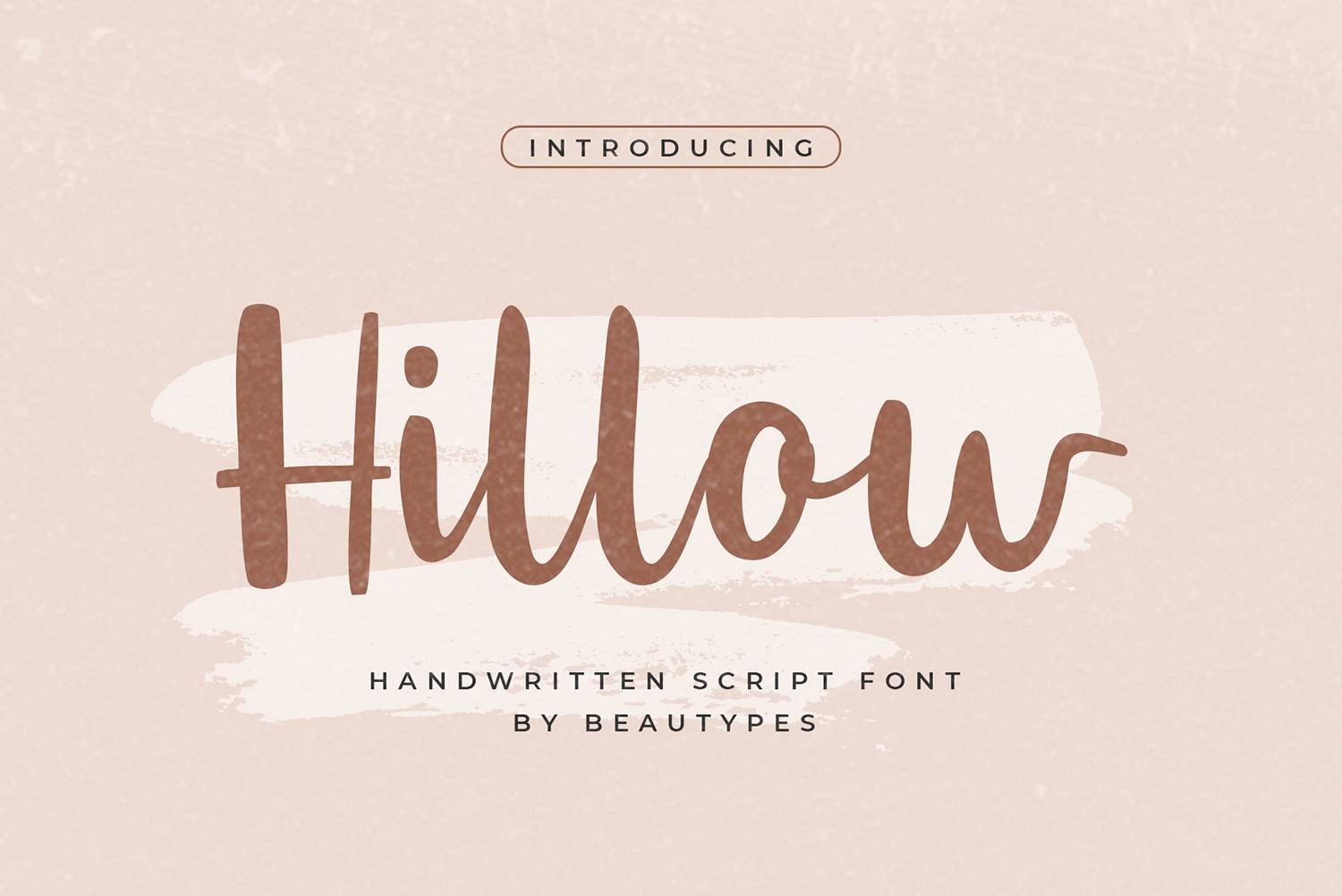 Hillow Script Font sample