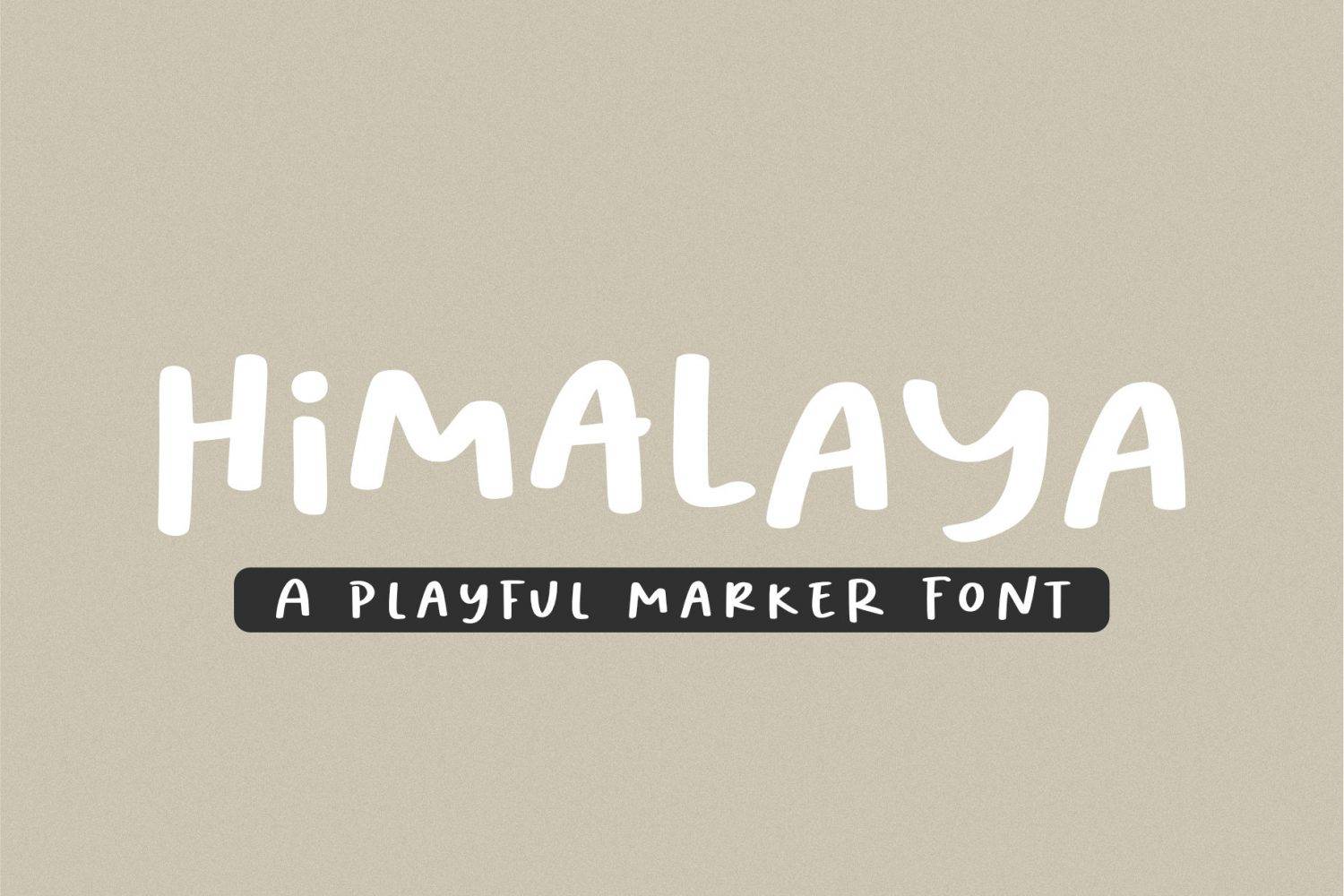 Himalaya Font sample