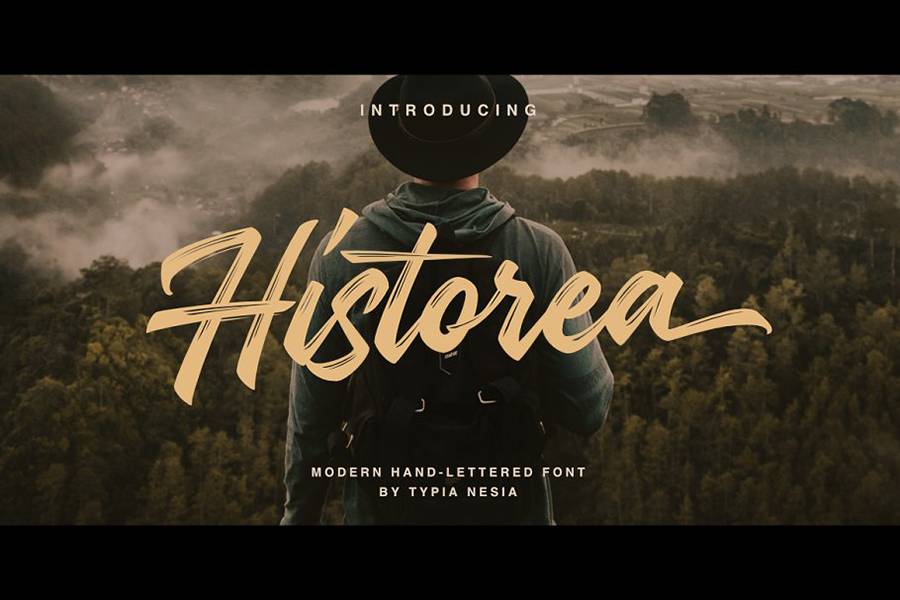 Historea Handlettering Script sample