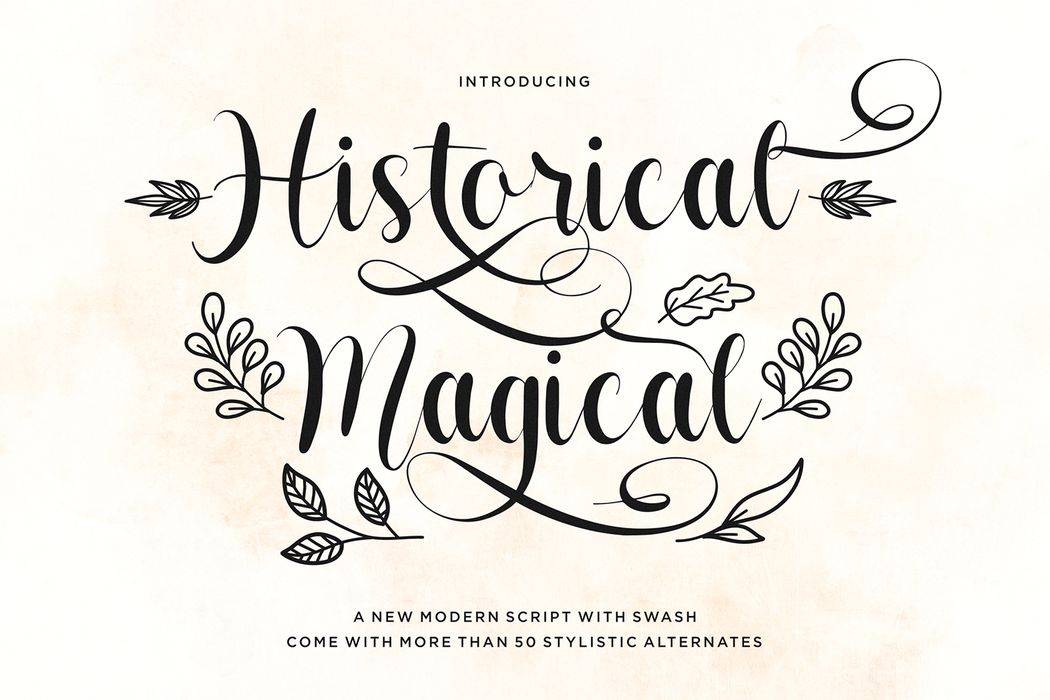 Historical Magical Font sample