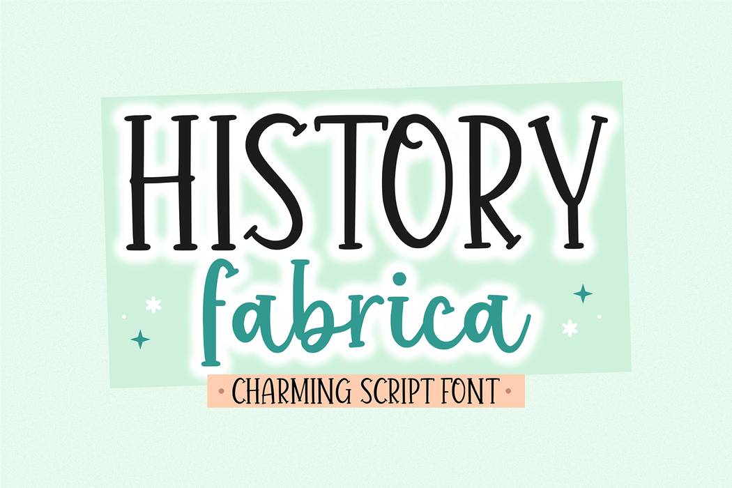 History Fabrica Font sample