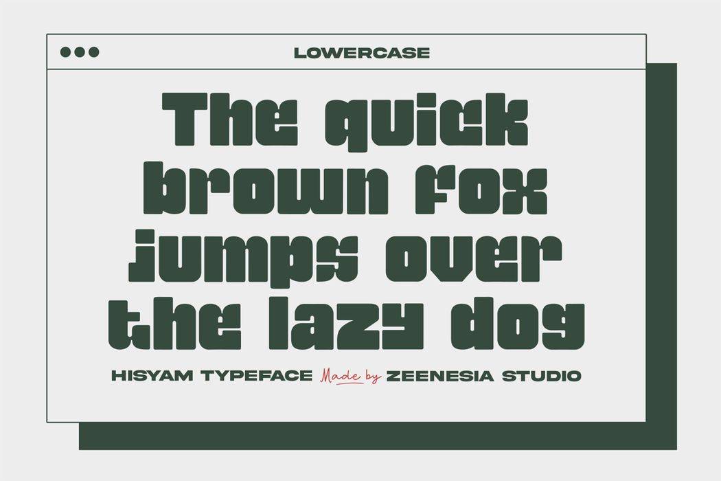 Hisyam Font sample