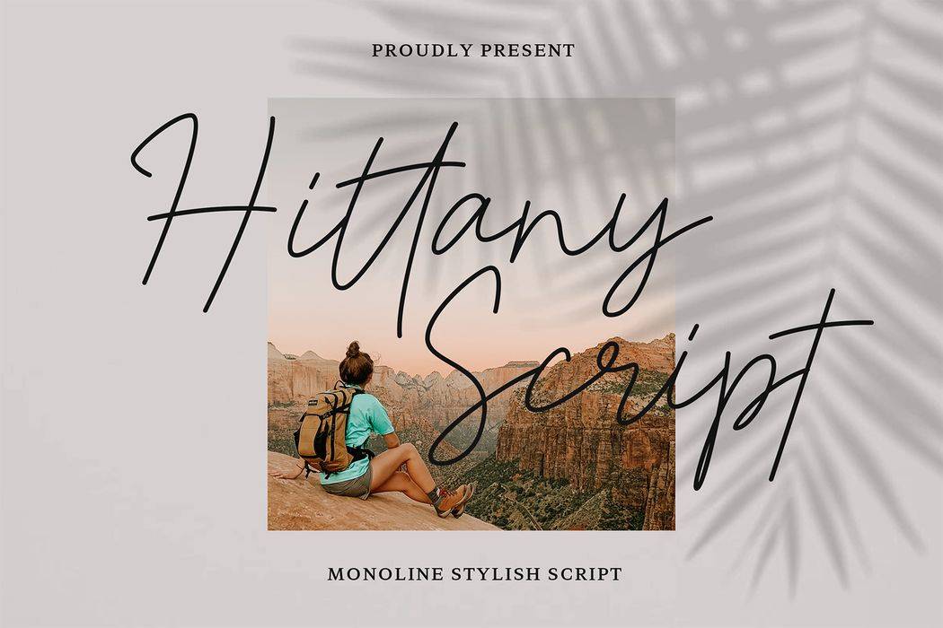 Hittany Script Font sample