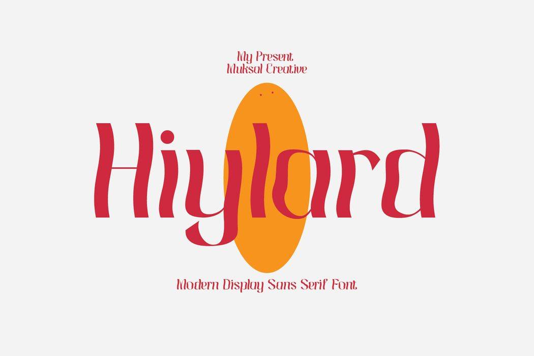 Hiylard Font sample
