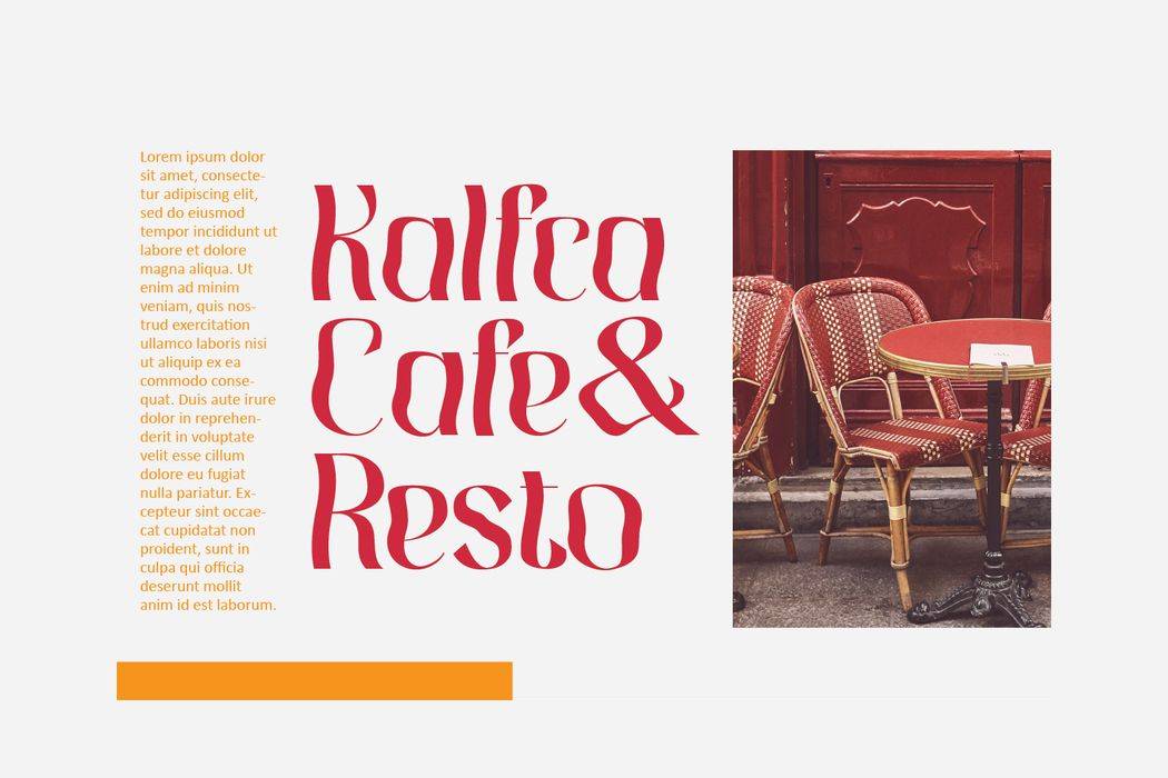Hiylard Font sample