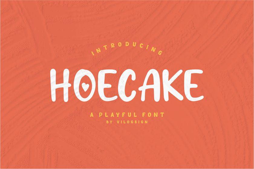 Hoecake Font sample