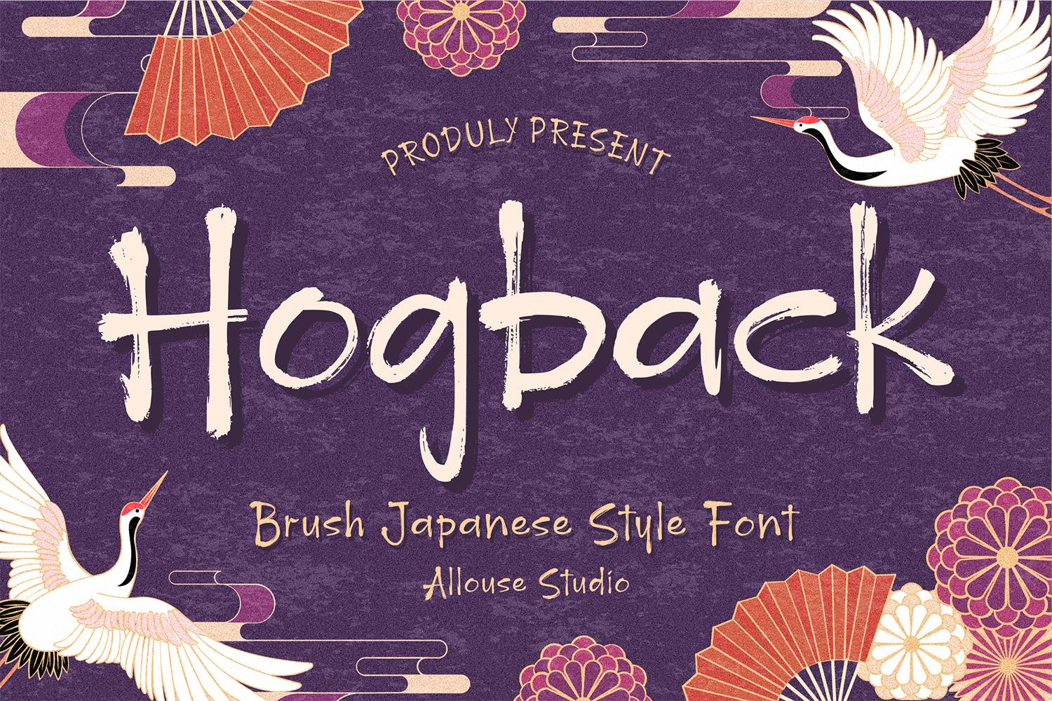 Hogback Font sample