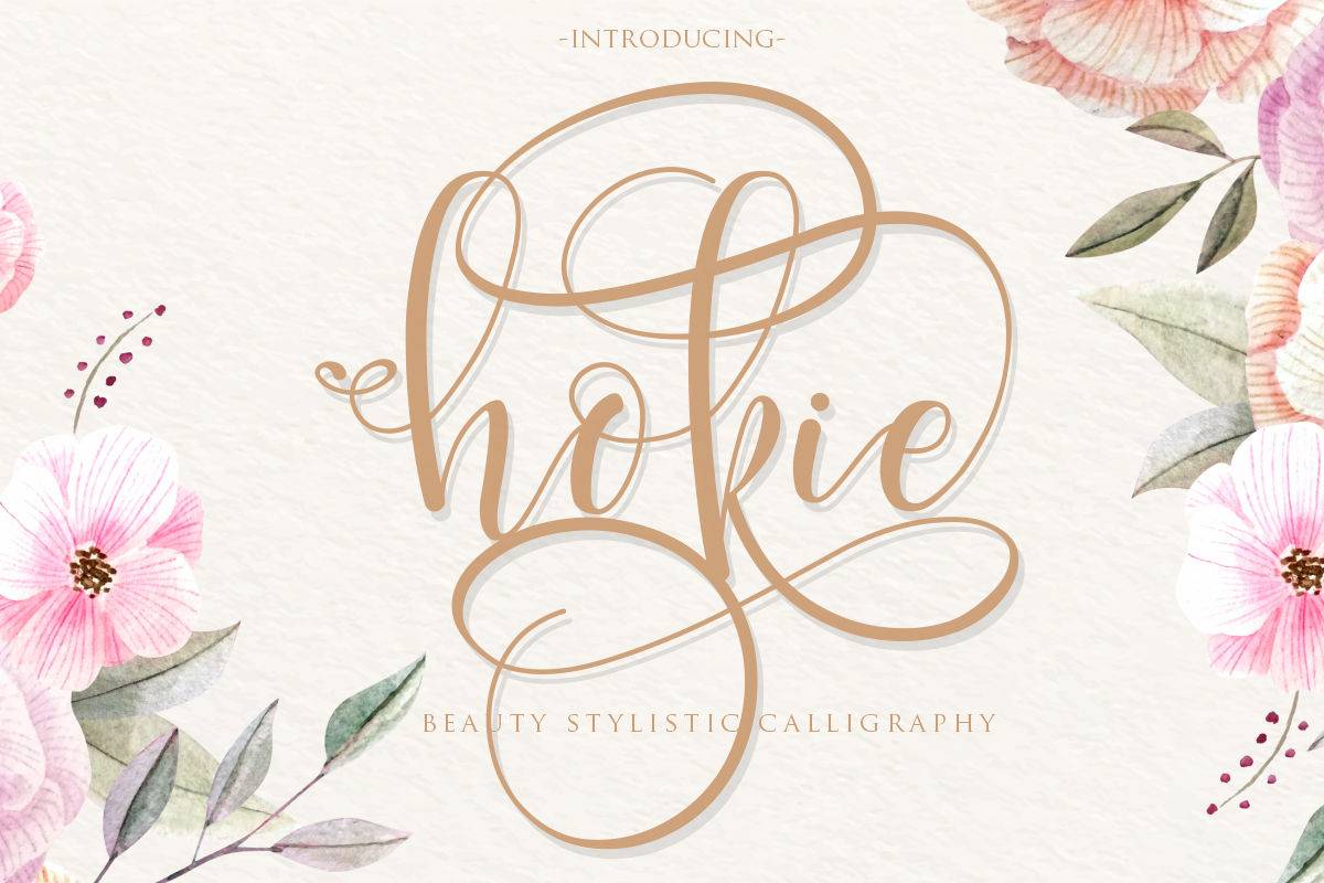 Hokie Font sample