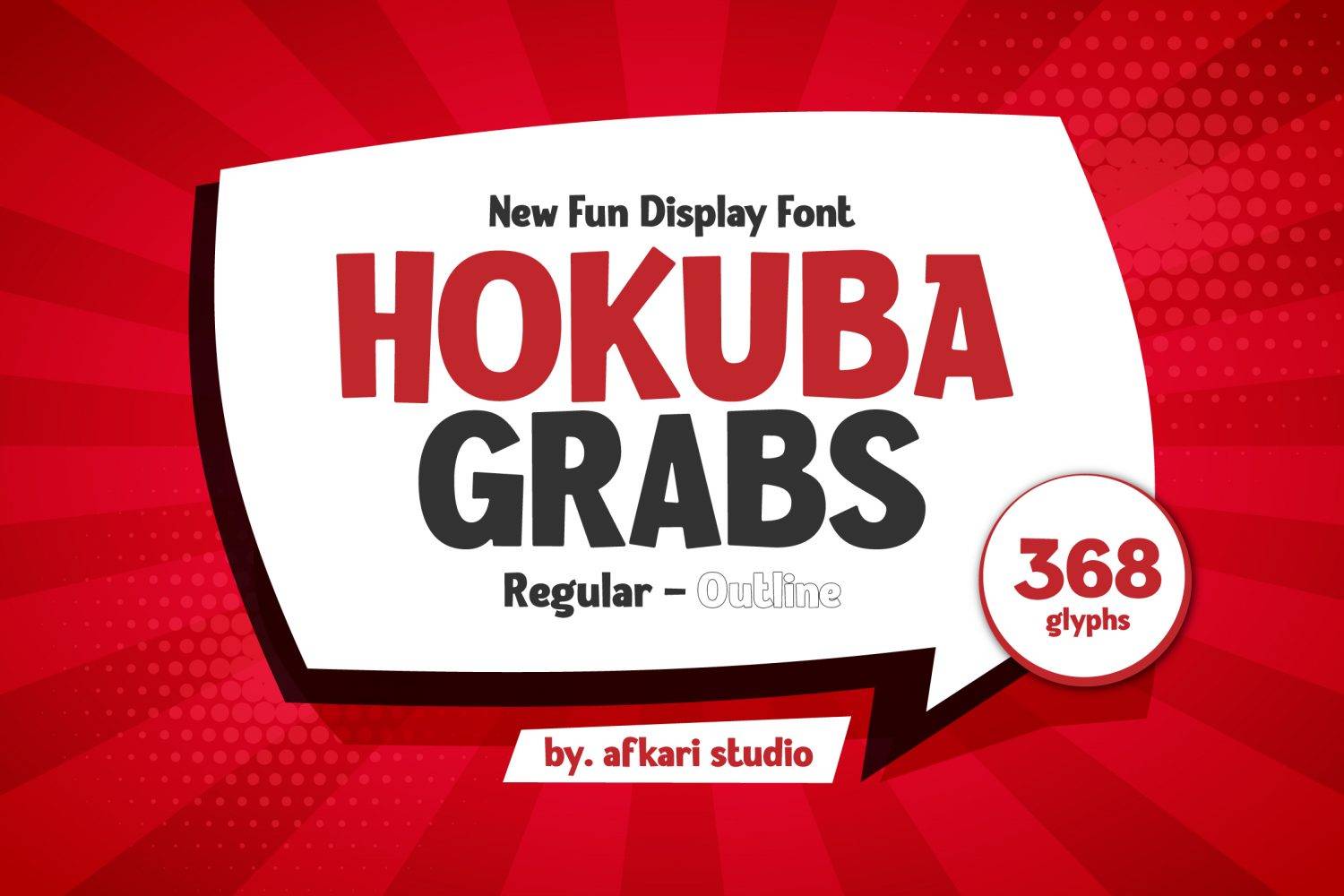Hokuba Grabs Font sample
