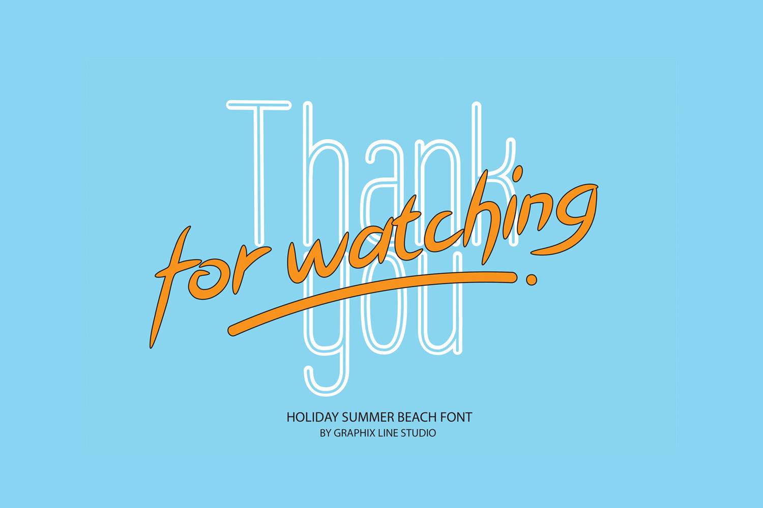 Holiday Summer Beach Font sample
