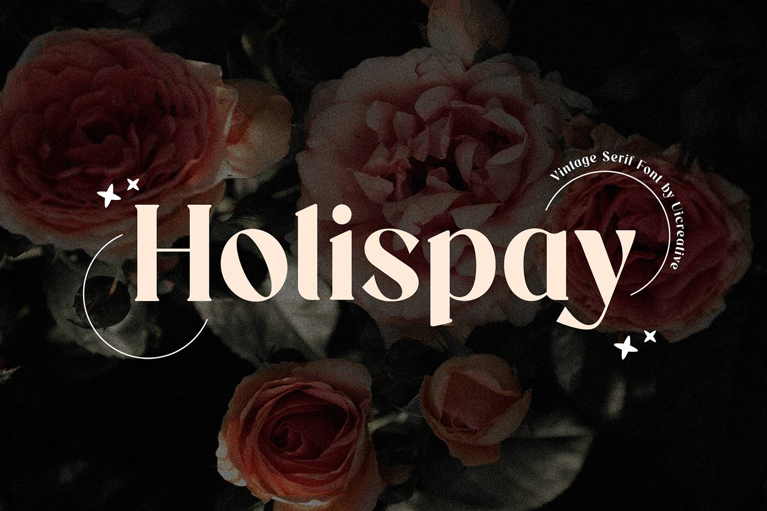 Holispay Font sample