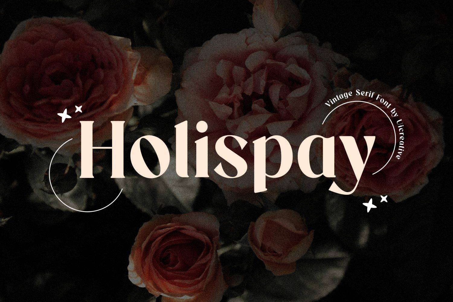 Holispay Vintage Font sample