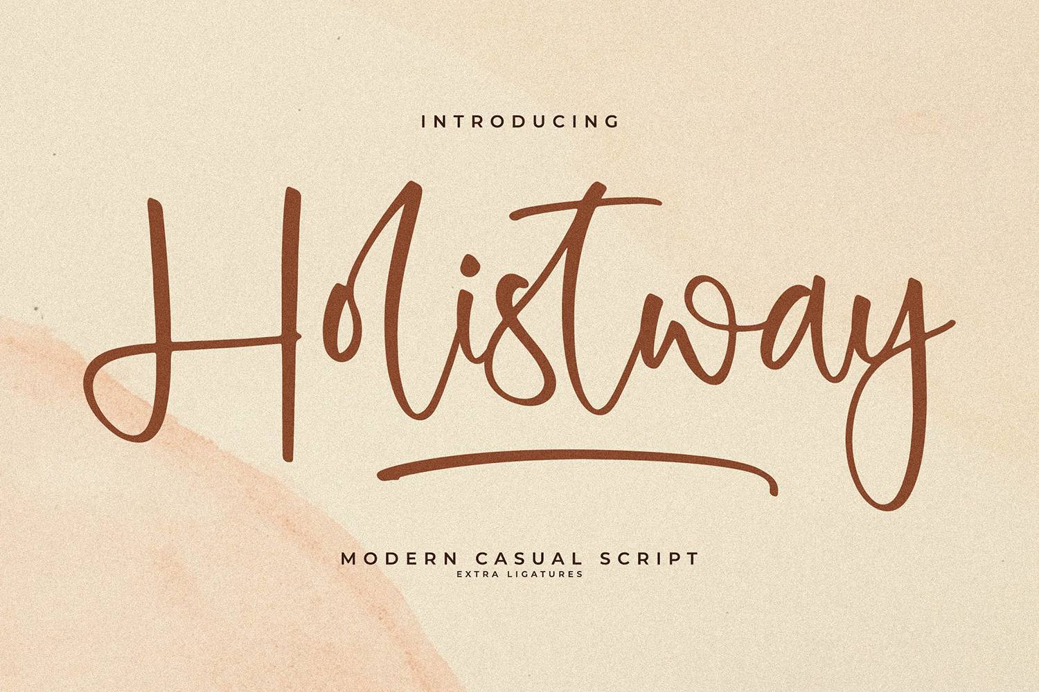 Holistway Font sample