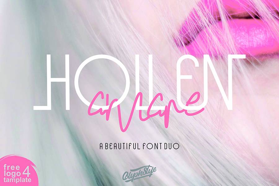 Hollen Amare Font Duo sample
