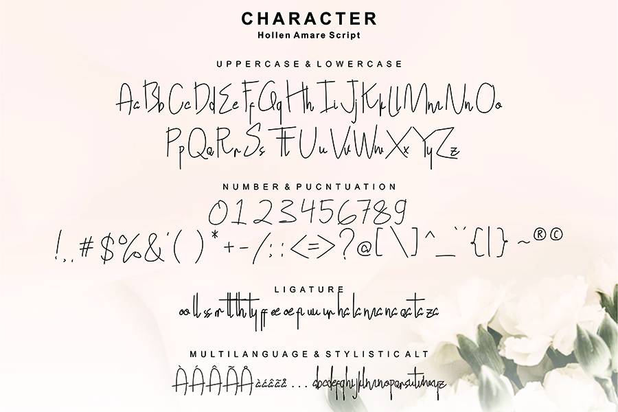 Hollen Amare Font Duo sample