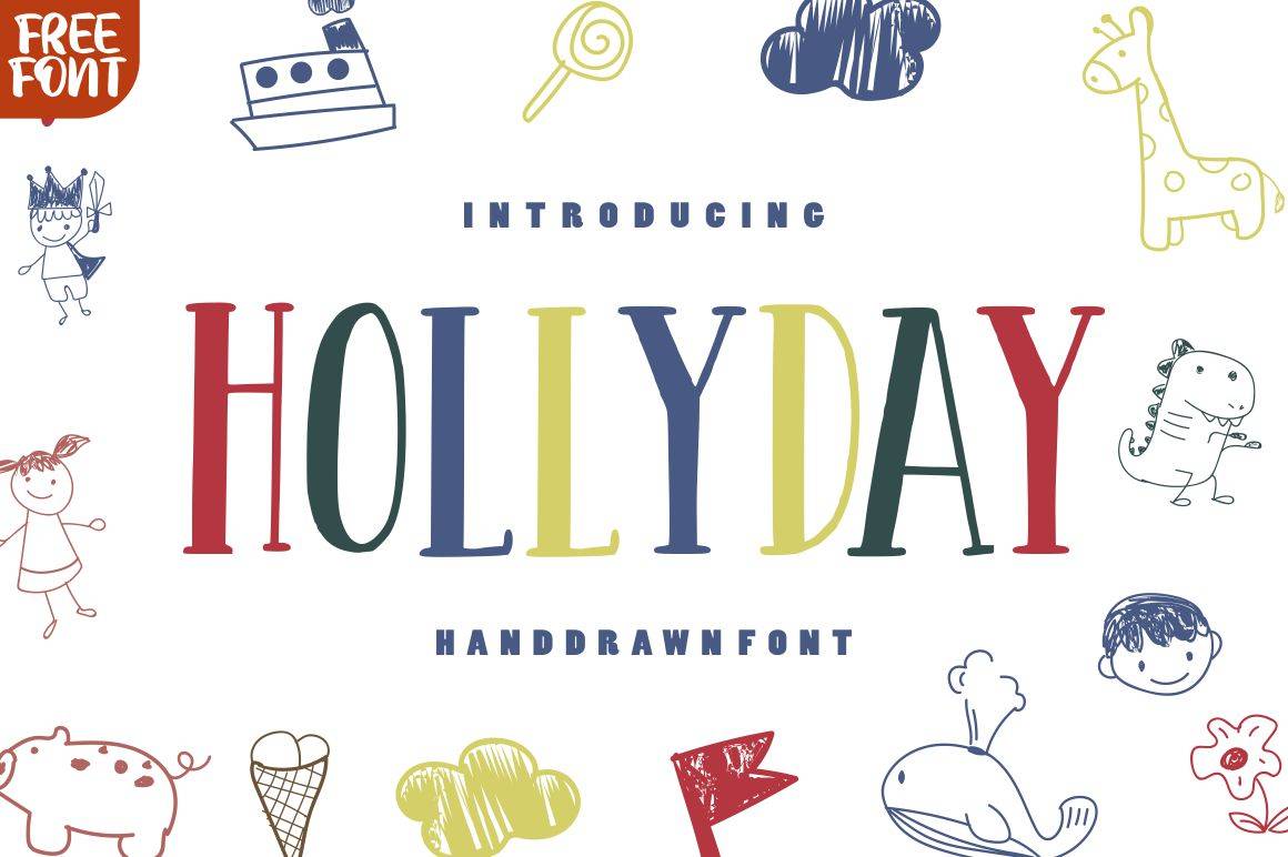 Hollyday Font sample