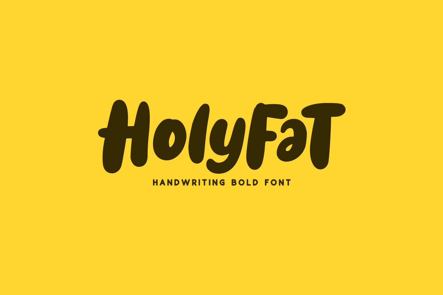 Holyfat Font sample
