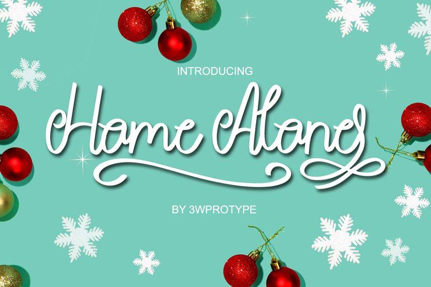 Home Alone Font sample