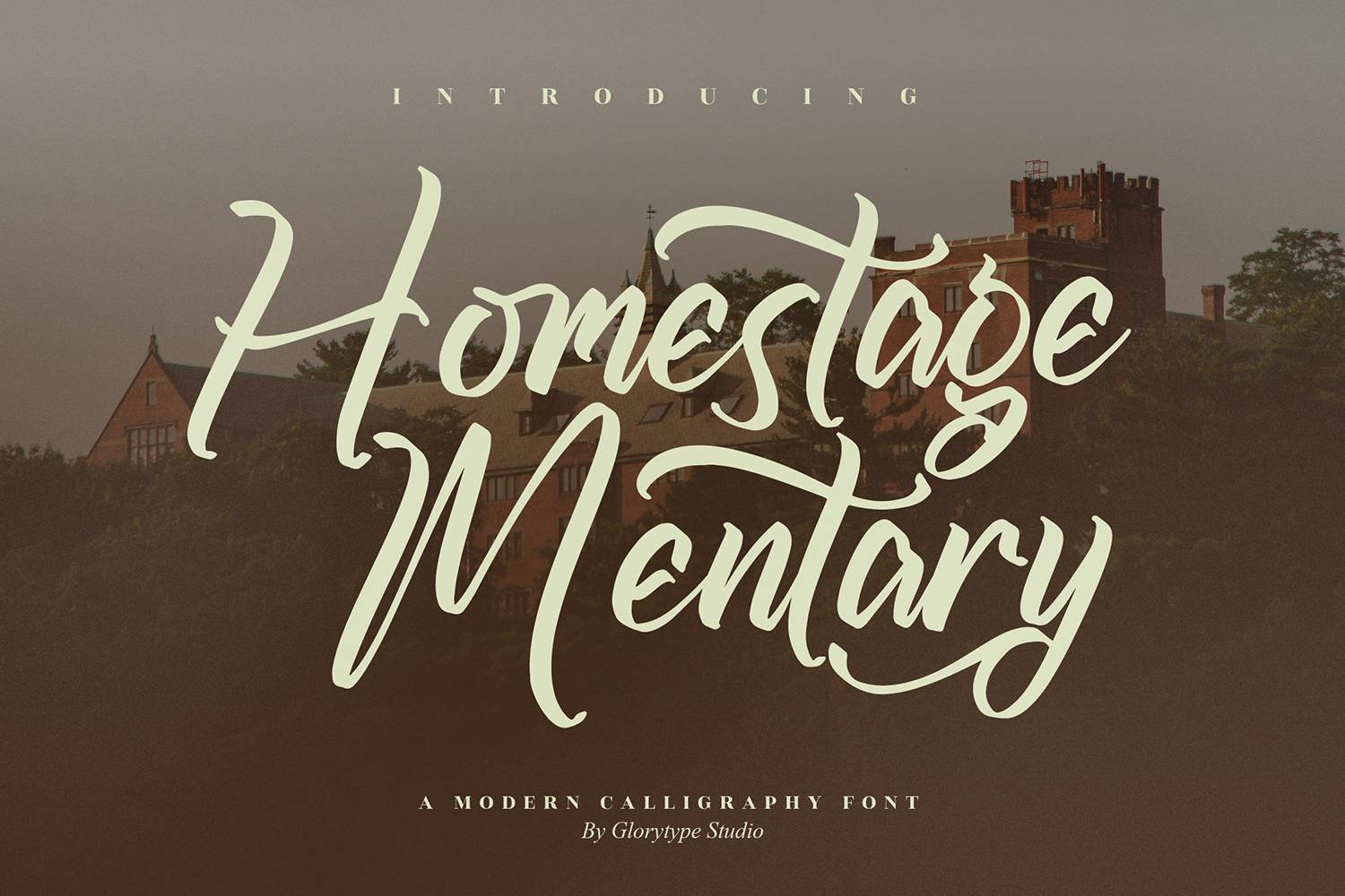 Homestage Mentary Font sample