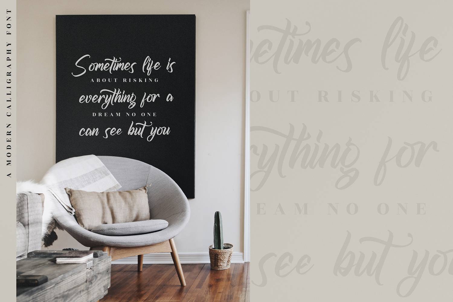 Homestage Mentary Font sample