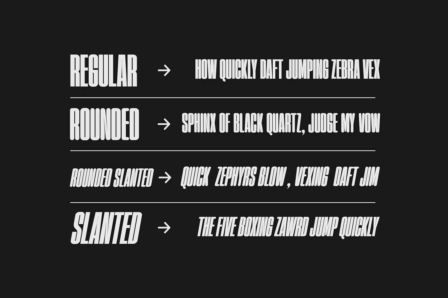 Homura Font sample