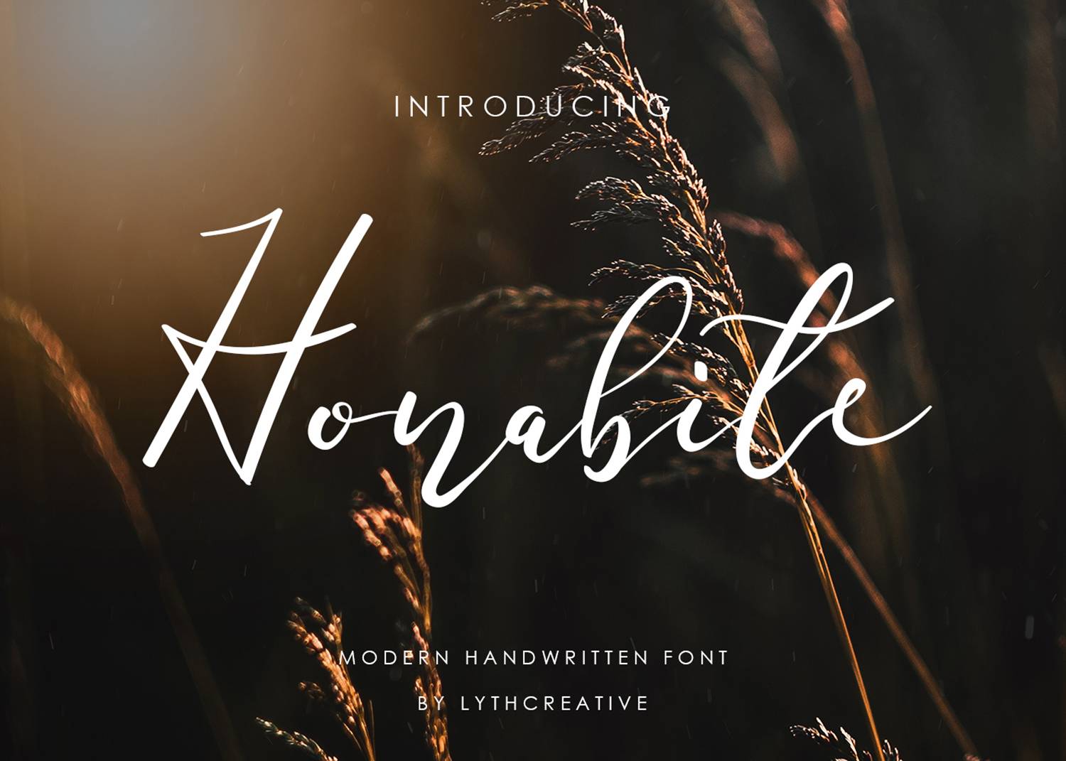 Honabite Font sample
