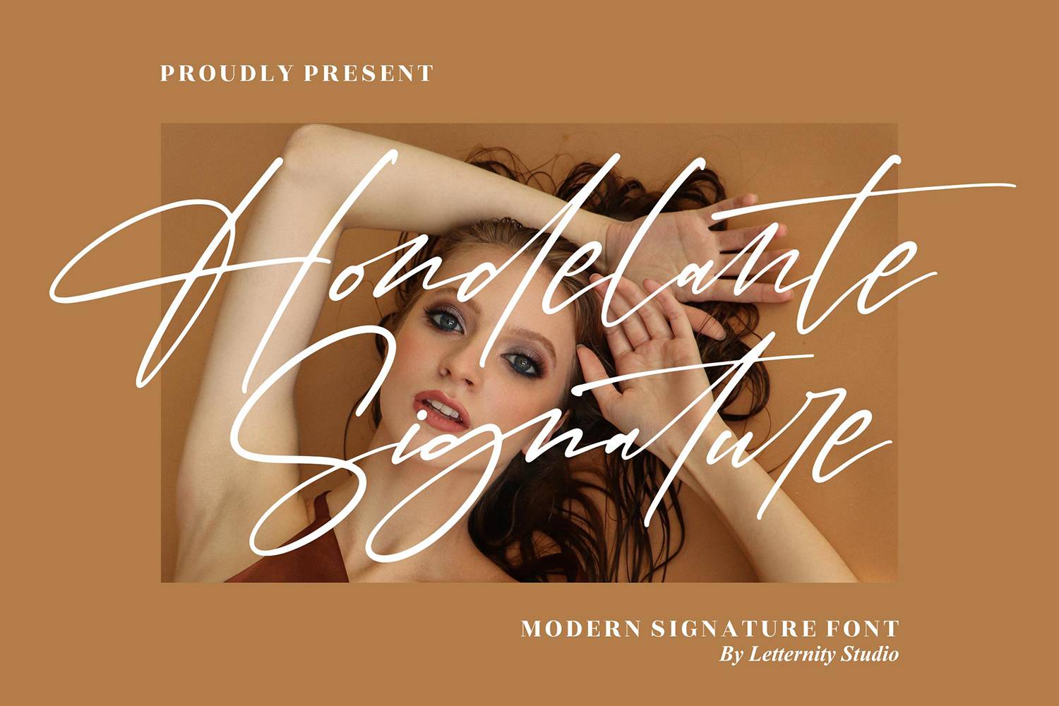 Hondelante Signature Font sample