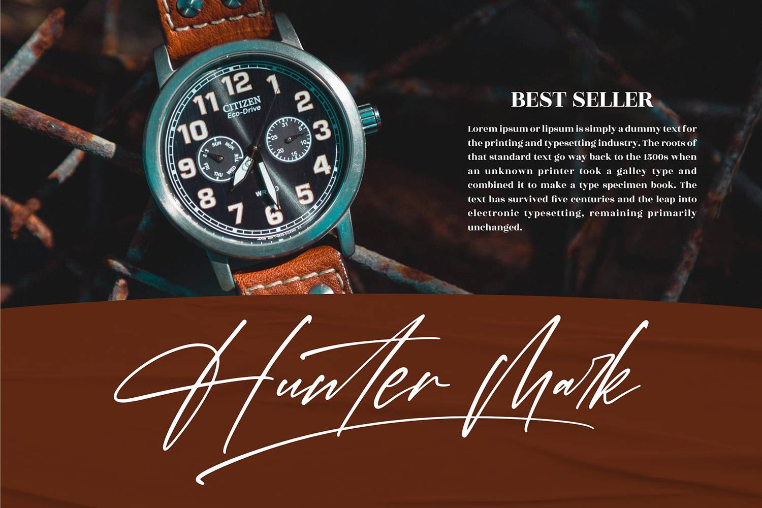 Hondelante Signature Font sample