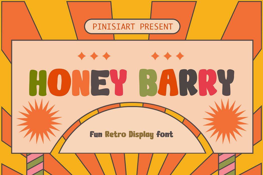 Honey Barry Font sample