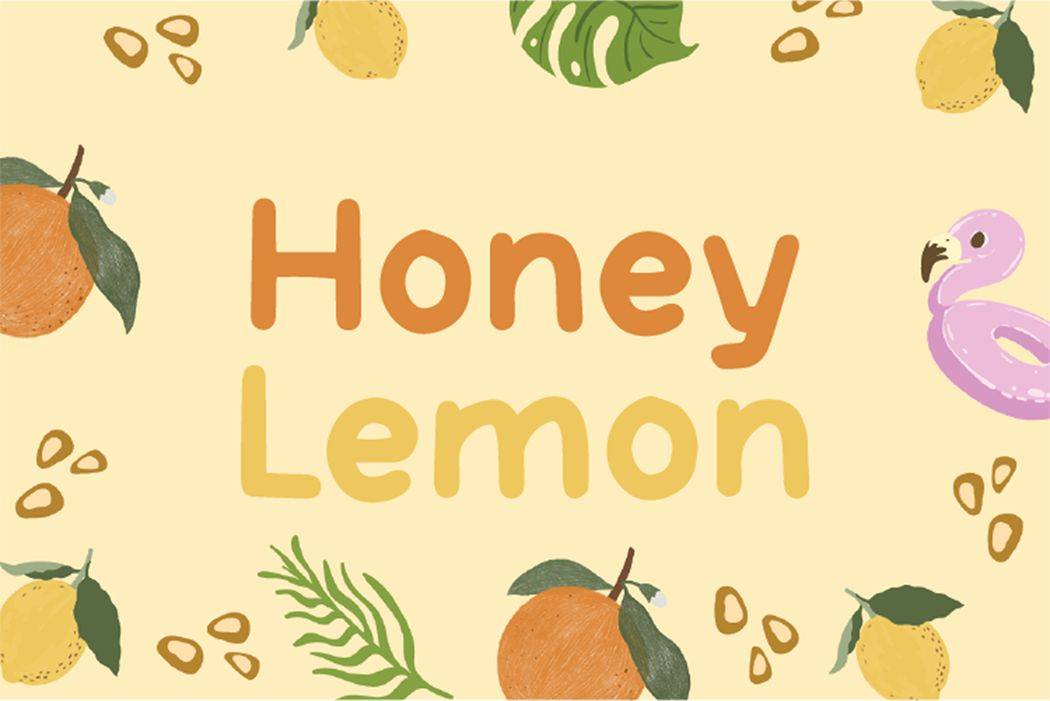 Honey Lemon Font sample
