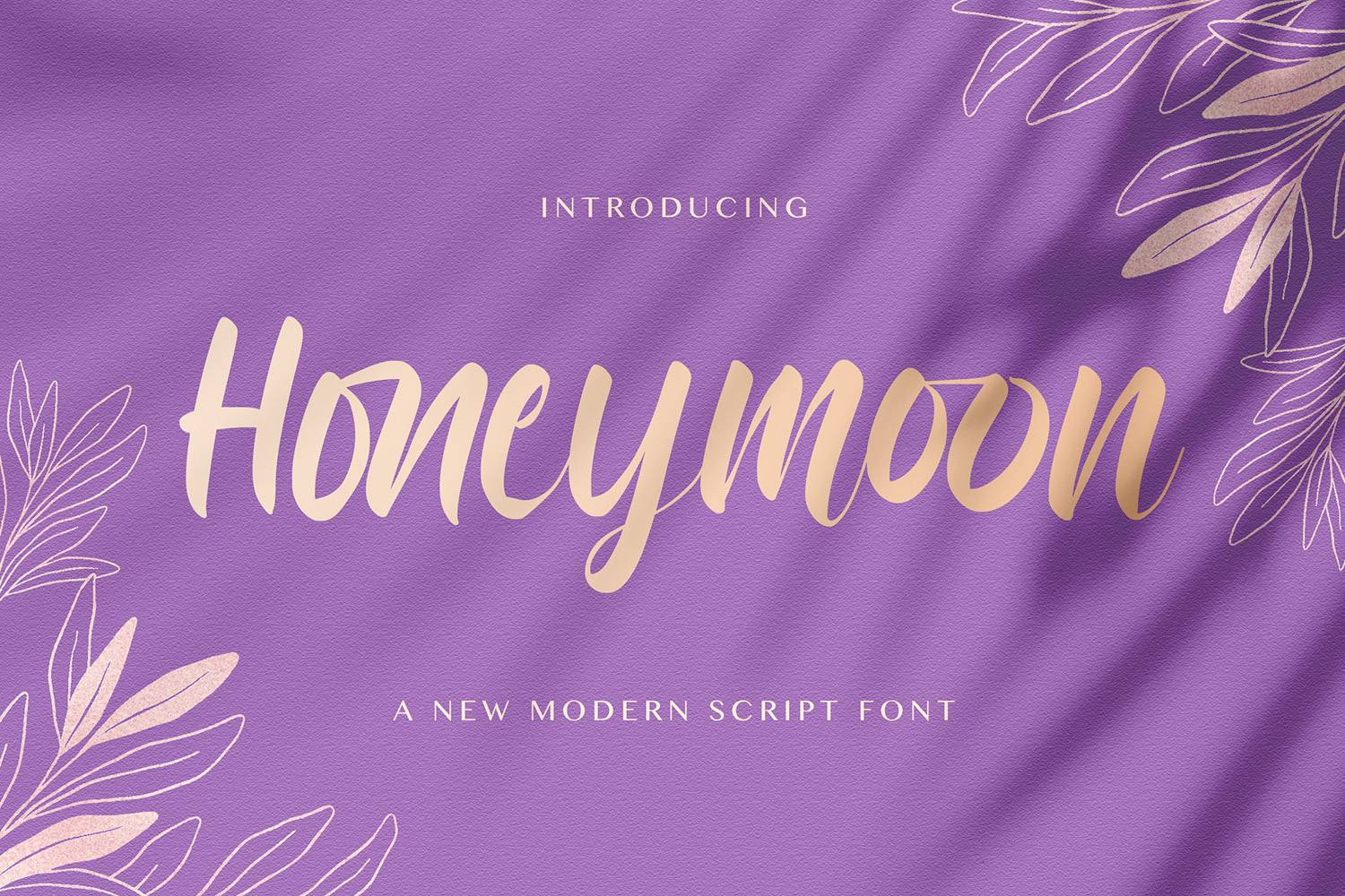 Honeymoon Font sample