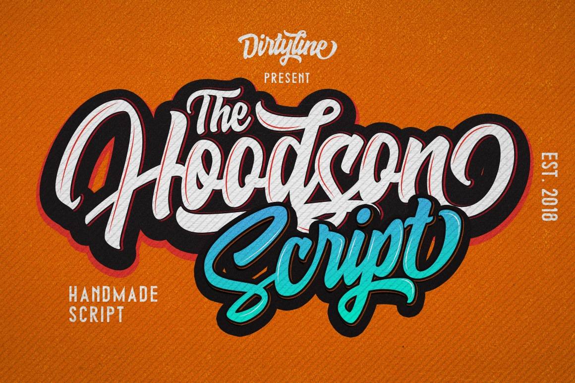 Hoodson Script sample