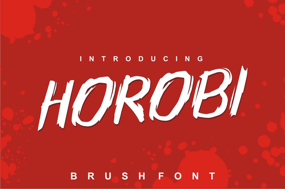 Horobi Font sample