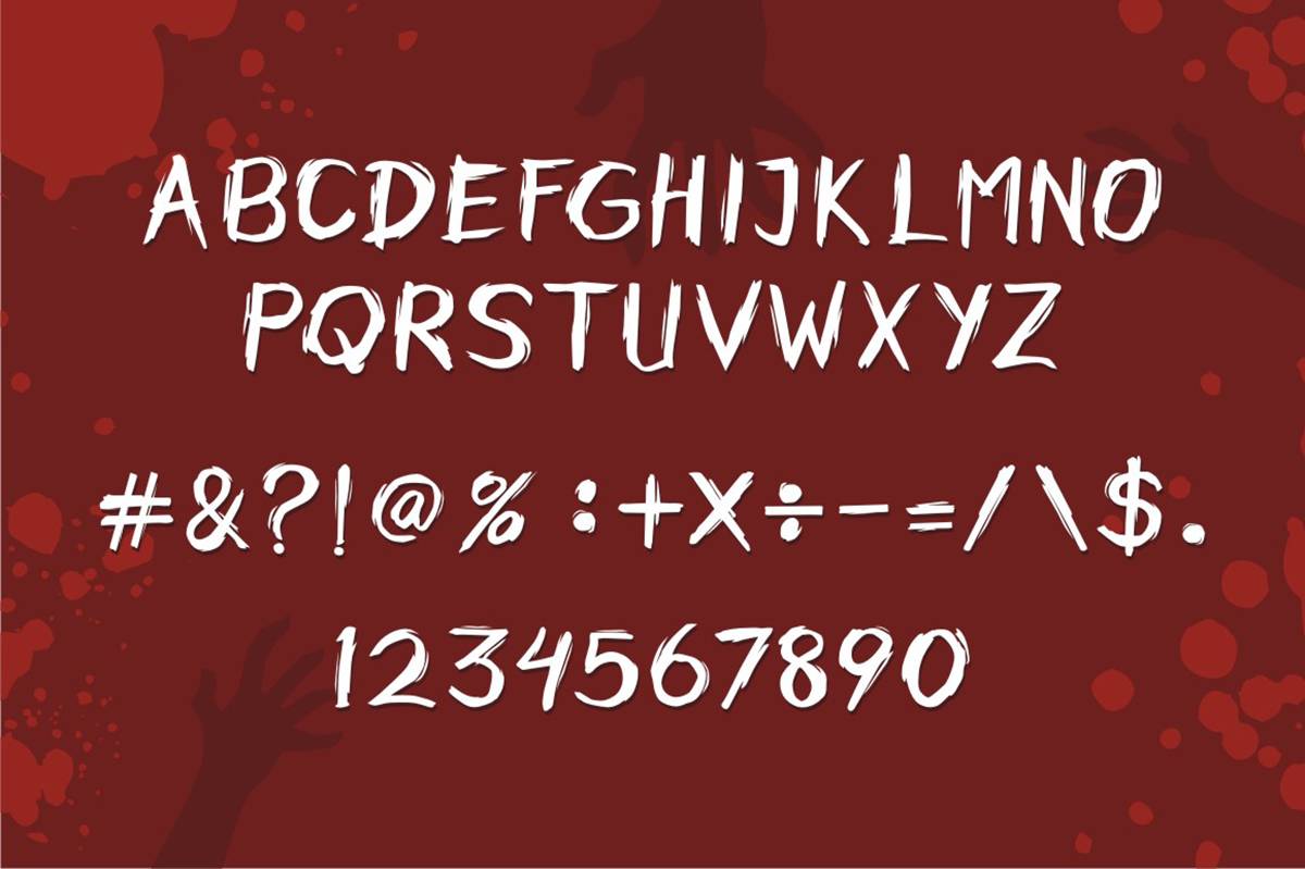 Horobi Font sample