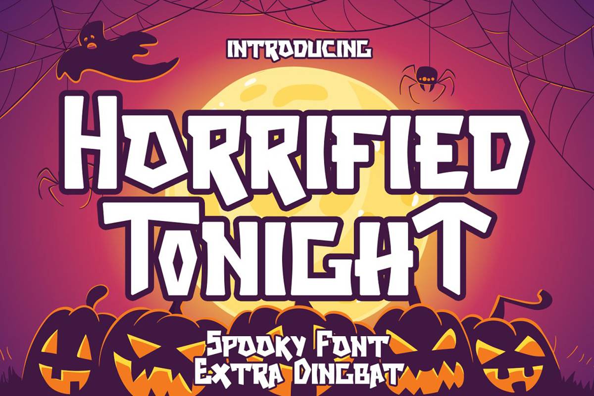 Horrified Tonight Font sample