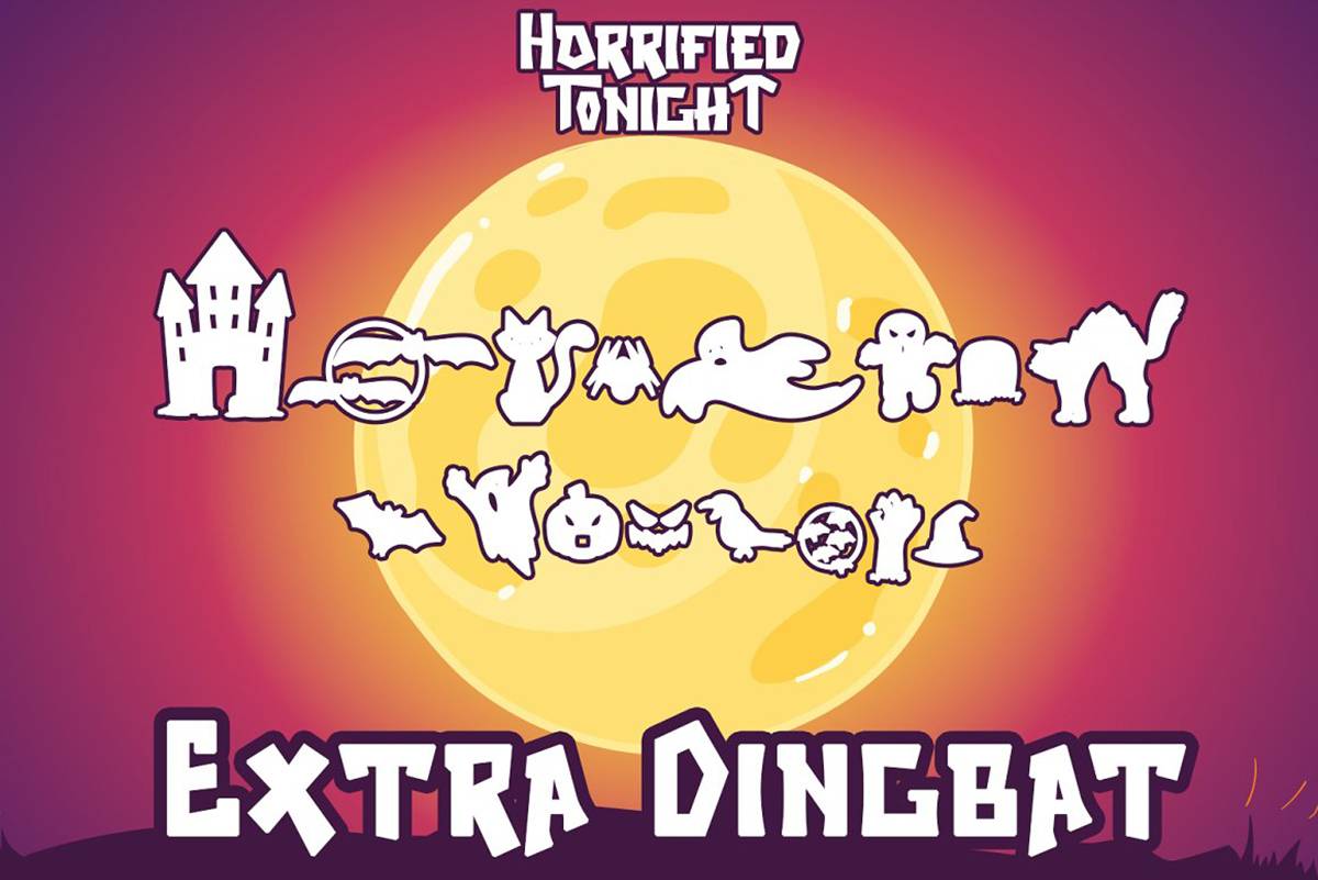 Horrified Tonight Font sample