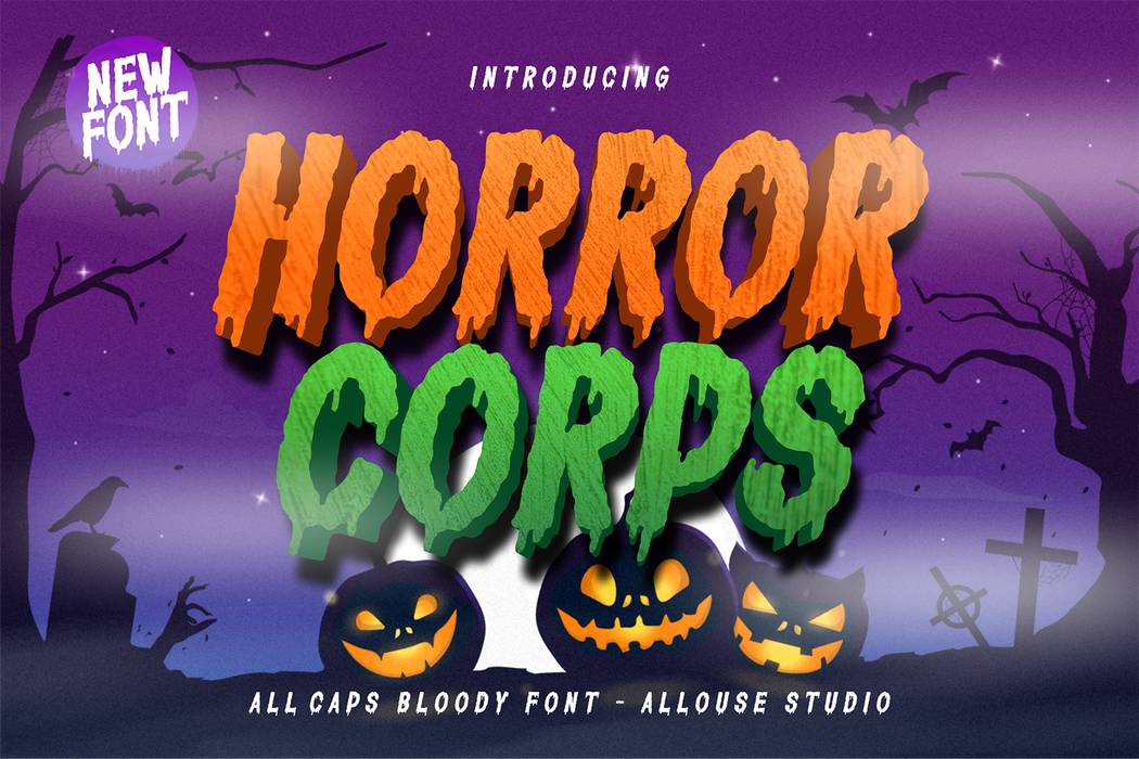 Horror Corps Font sample