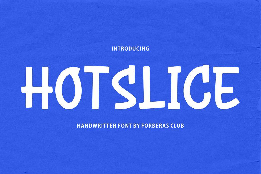 Hot Slice Font sample
